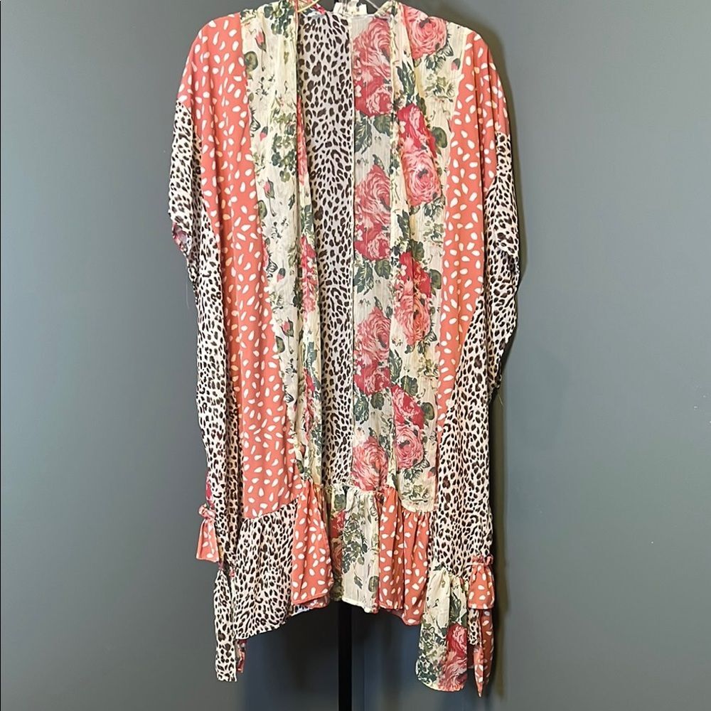 Umgee Women's Floral Cardigan